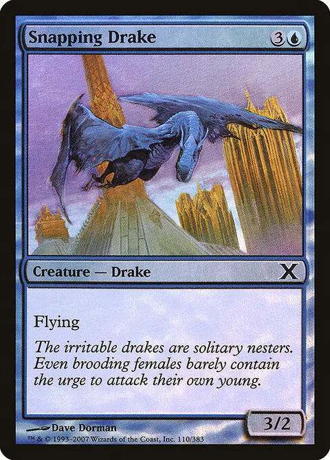 Snapping Drake, card 110★ from Tenth Edition