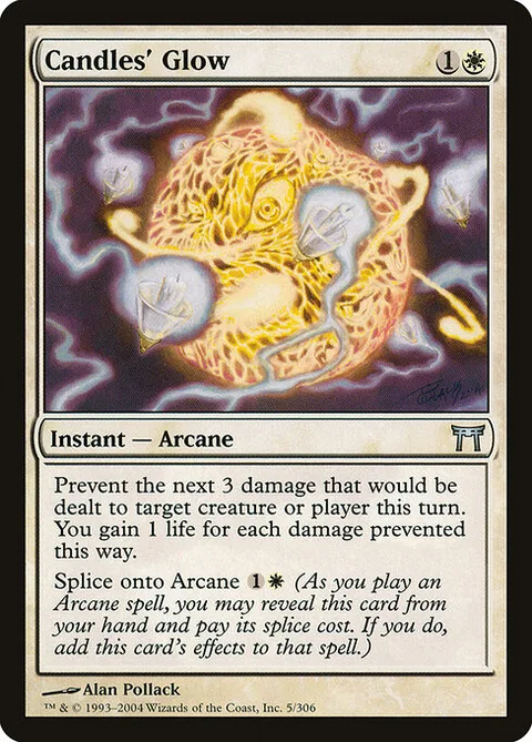 Candles' Glow, card 5 from Champions of Kamigawa