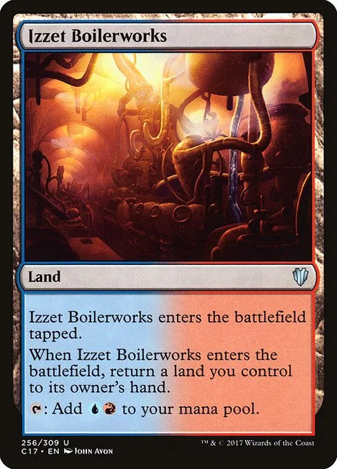 Izzet Boilerworks, card 256 from Commander 2017