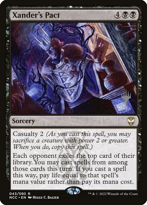 Xander's Pact, card 43p from New Capenna Commander Promos