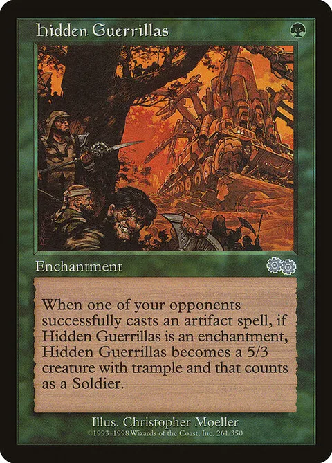 Hidden Guerrillas, carte 261 de Urza's Saga