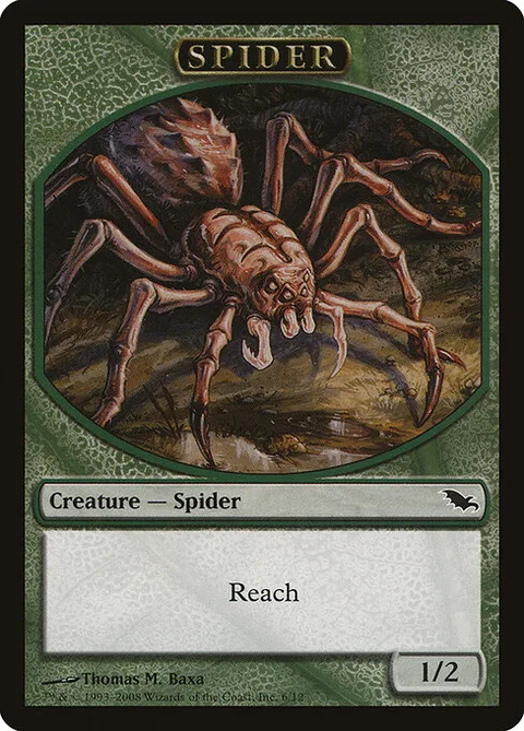 Spider, card 6 from Shadowmoor Tokens