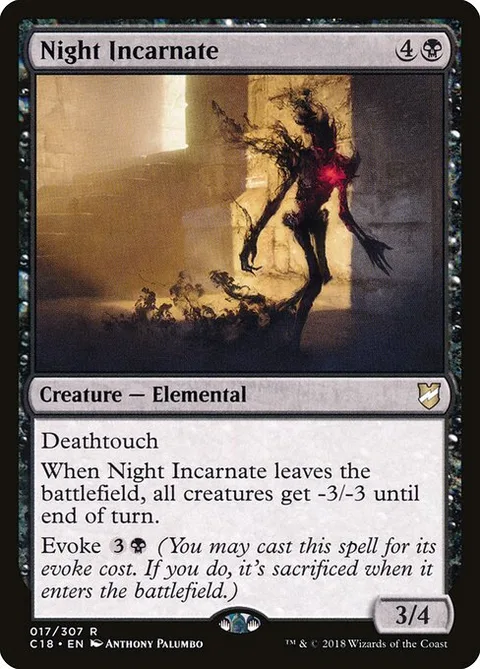 Night Incarnate, card 17 from Commander 2018