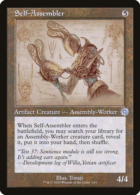 Self-Assembler, card 114 from The Brothers' War Retro Artifacts