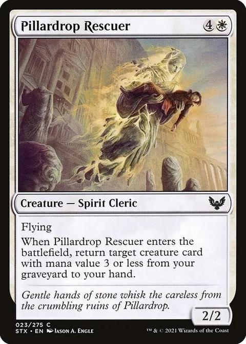 Pillardrop Rescuer, card 23 from Strixhaven: School of Mages