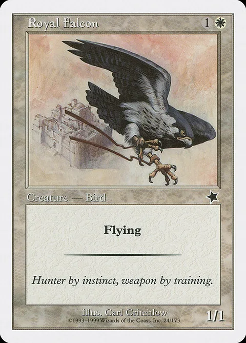 Royal Falcon, card 24 from Starter 1999