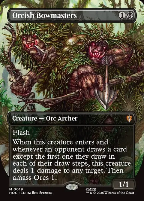Orcish Bowmasters, card 19 from The Hobbit Eternal