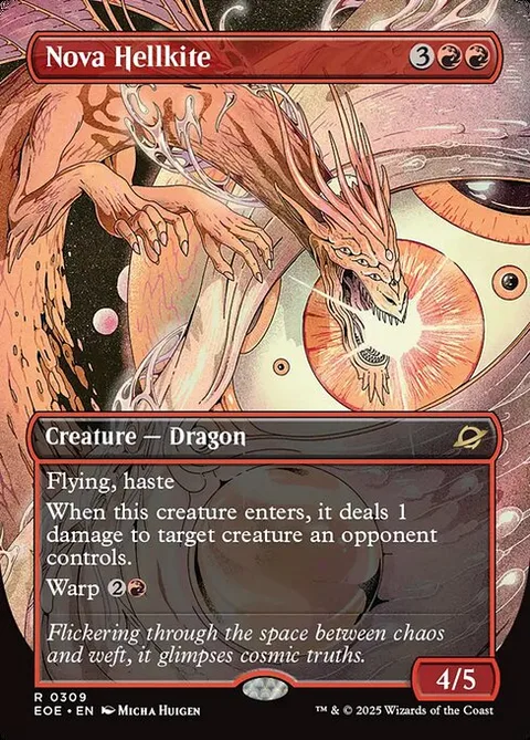 Nova Hellkite, card 309 from Edge of Eternities