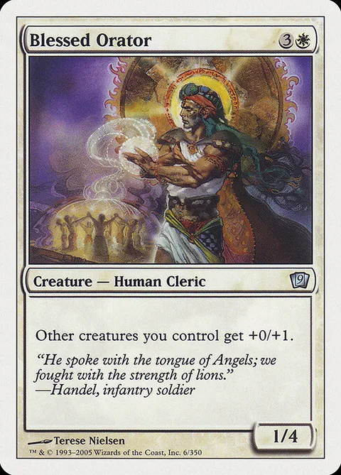 Blessed Orator, card 6 from Ninth Edition