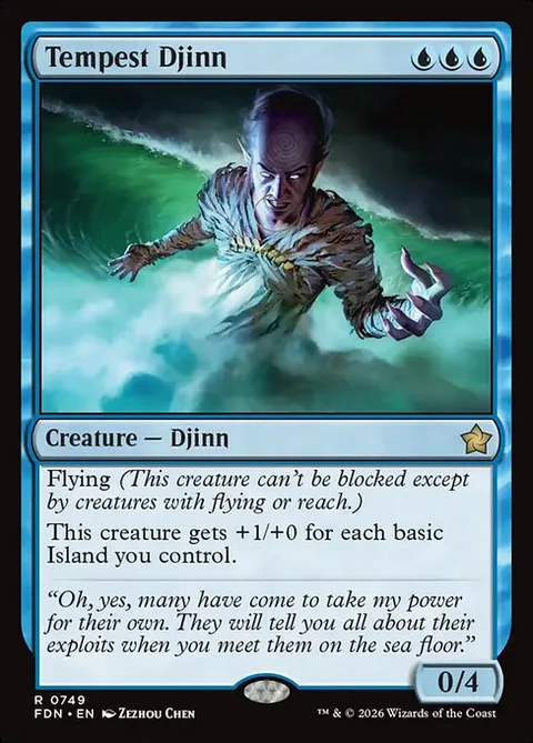 Tempest Djinn, carte 749 de Foundations