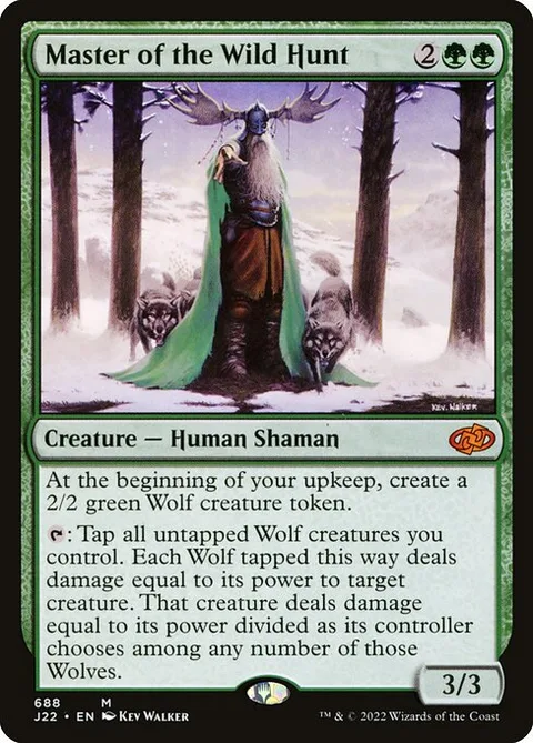 Master of the Wild Hunt, card 688 from Jumpstart 2022