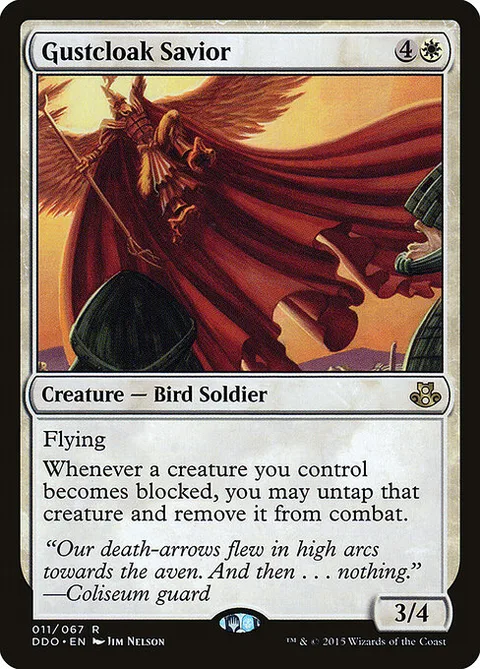 Gustcloak Savior, card 11 from Duel Decks: Elspeth vs. Kiora