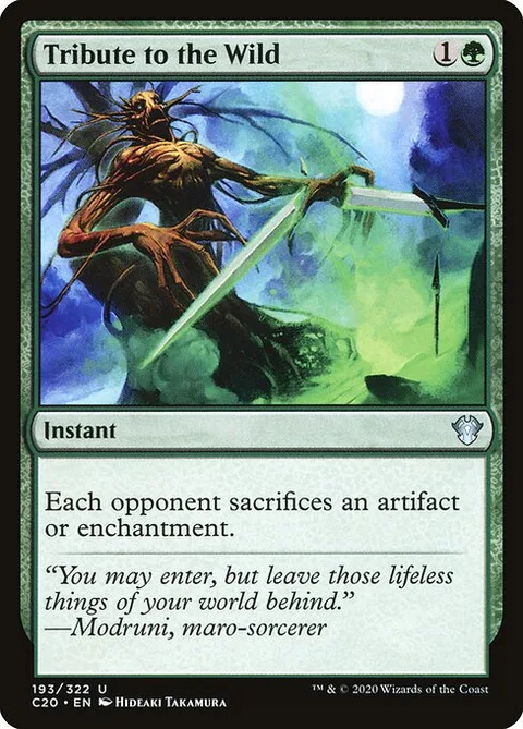 Tribute to the Wild, card 193 from Commander 2020