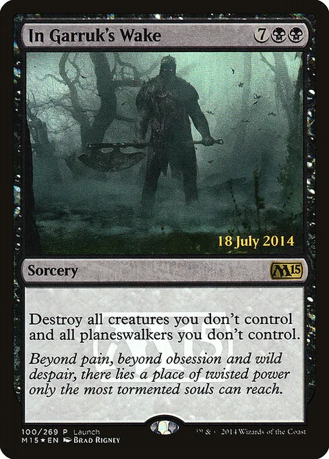 In Garruk's Wake, carte 100 de Magic 2015 Promos
