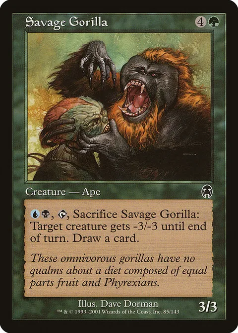 Savage Gorilla, card 85 from Apocalypse