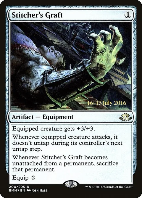 Stitcher's Graft, card 200s from Eldritch Moon Promos