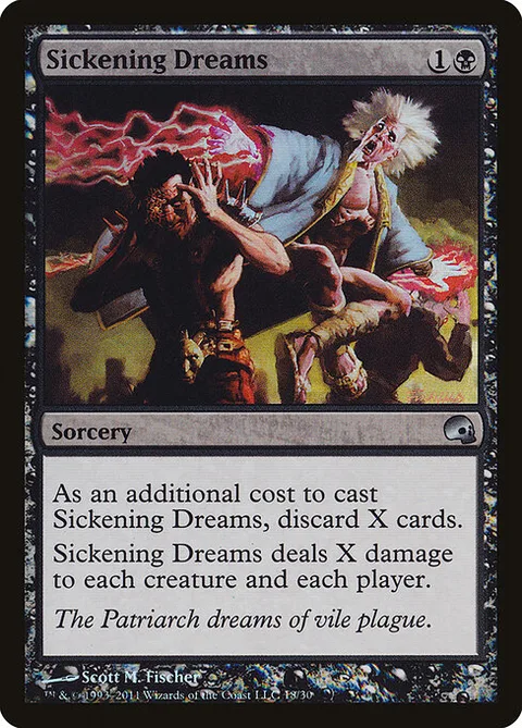 Sickening Dreams, card 18 from Premium Deck Series: Graveborn