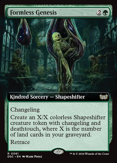 Formless Genesis, carte 61 de Duskmourn: House of Horror Commander