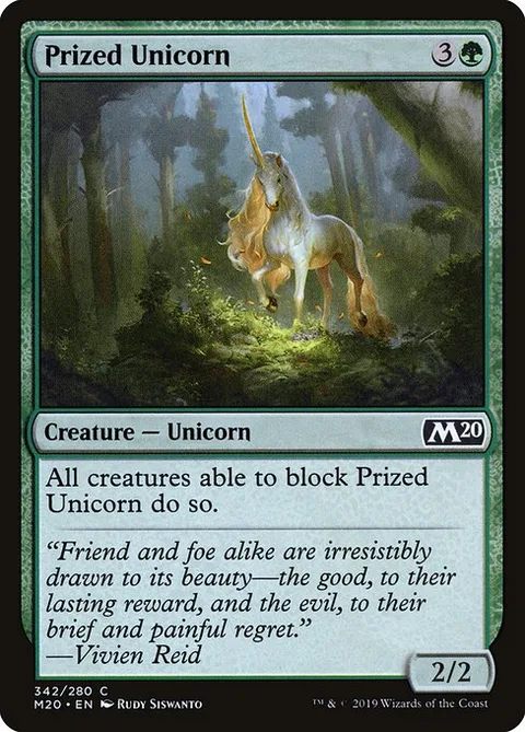 Prized Unicorn, card 342 from Core Set 2020
