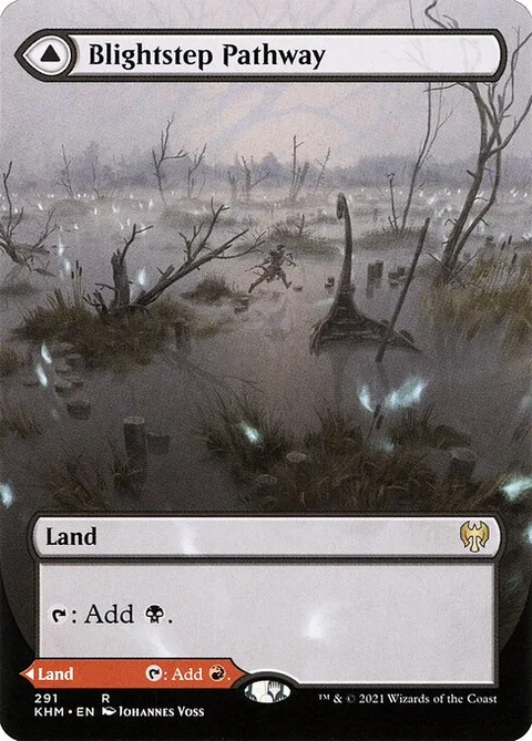 Blightstep Pathway // Searstep Pathway, card 291 from Kaldheim