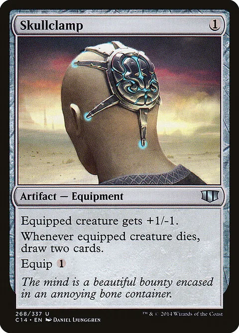 Skullclamp, card 268 from Commander 2014