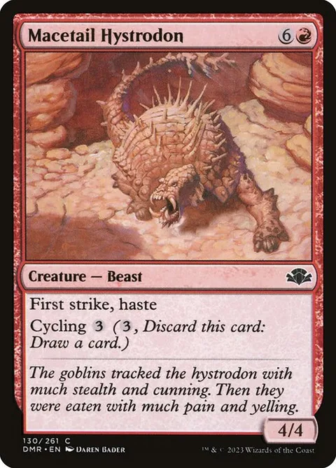 Macetail Hystrodon, carte 130 de Dominaria Remastered