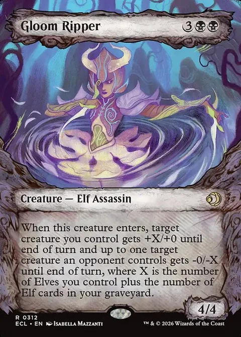 Gloom Ripper, carte 312 de Lorwyn Eclipsed