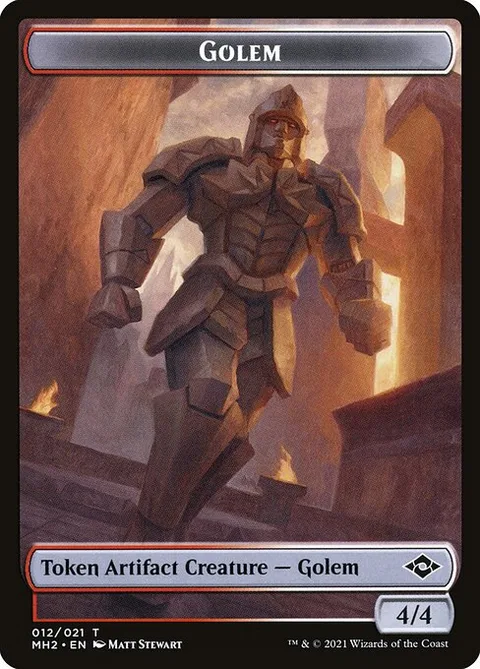 Golem, card 12 from Modern Horizons 2 Tokens