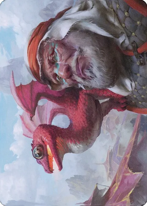 Dragon Whelp // Dragon Whelp, card 29 from Dominaria United Art Series