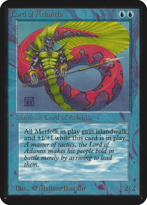 Lord of Atlantis, card 62 from Limited Edition Alpha