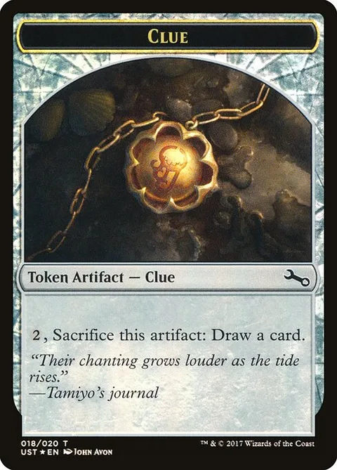 Clue // Clue, card 18 from Unstable Tokens