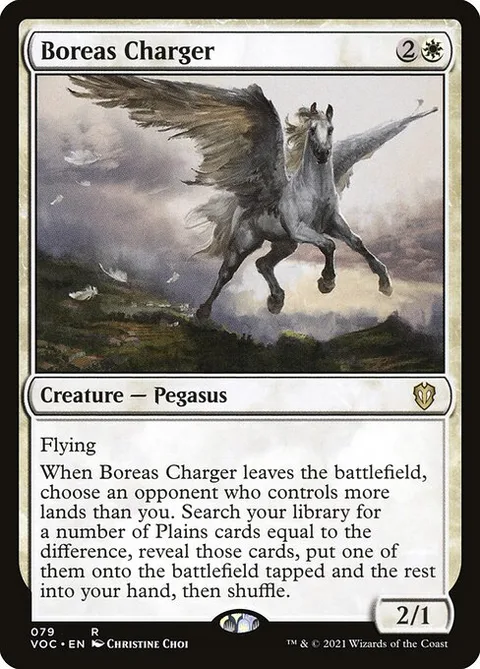 Boreas Charger, card 79 from Crimson Vow Commander