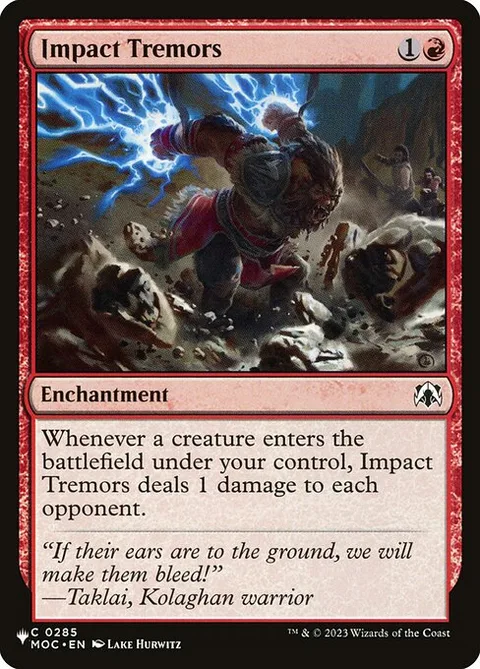 Impact Tremors, carte MOC-285 de The List
