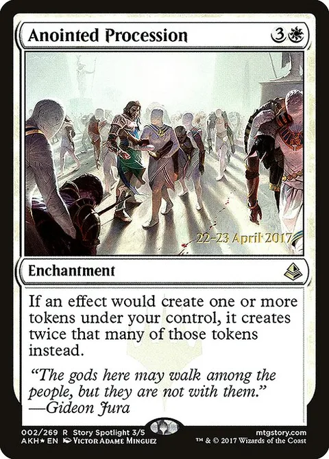 Anointed Procession, carte 2s de Amonkhet Promos