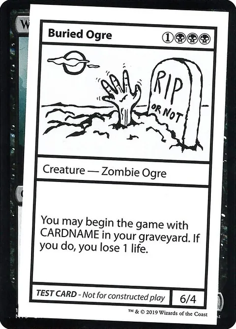 Buried Ogre, carte 36 de Mystery Booster Playtest Cards 2021