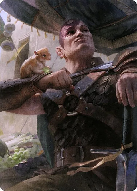 Minsc & Boo, Timeless Heroes // Minsc & Boo, Timeless Heroes, card 38 from Battle for Baldur's Gate Art Series