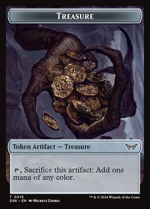 Treasure, card 15 from Duskmourn: House of Horror Tokens