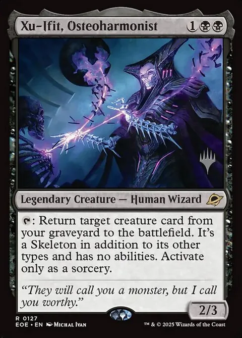 Xu-Ifit, Osteoharmonist, card 127p from Edge of Eternities Promos