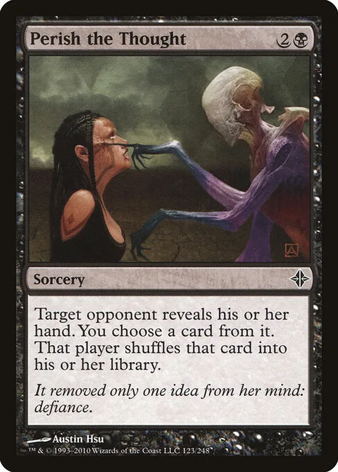 Perish the Thought, card 123 from Rise of the Eldrazi
