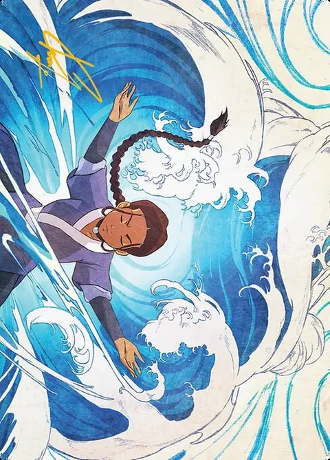 Katara, Water Tribe's Hope // Katara, Water Tribe's Hope, card 48 from Avatar: the Last Airbender Art Series