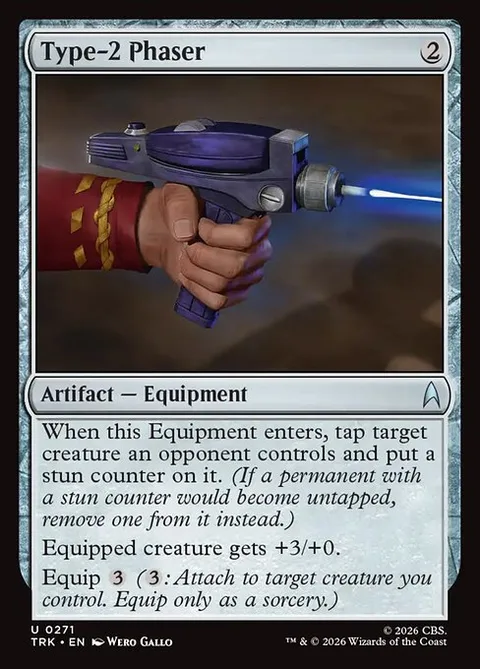 Type-2 Phaser, card 271 from Star Trek