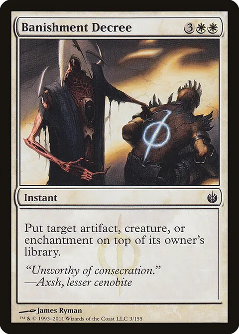 Banishment Decree, carte 3 de Mirrodin Besieged