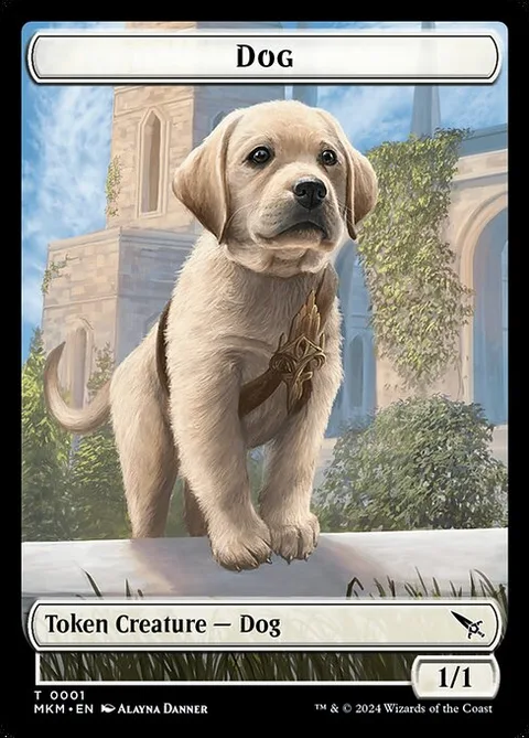 Dog, carte 1 de Murders at Karlov Manor Tokens