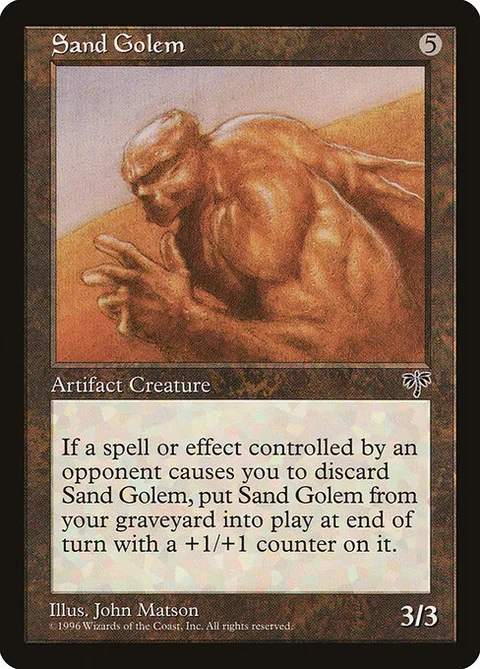 Sand Golem, card 318 from Mirage