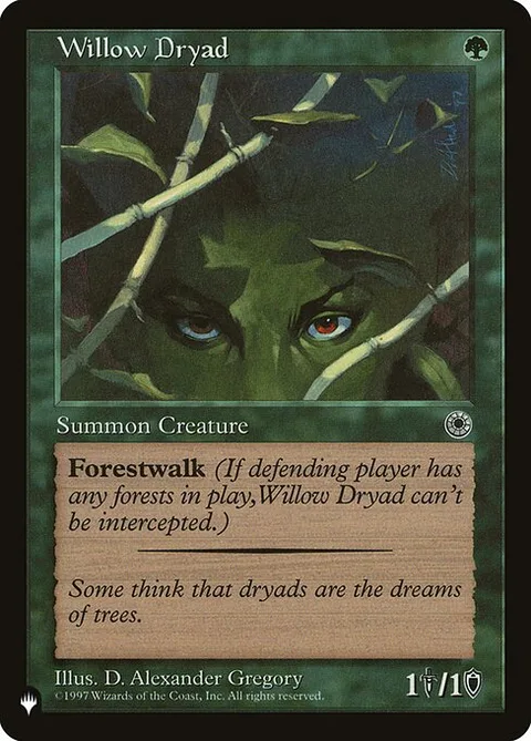 Willow Dryad, card POR-193 from The List