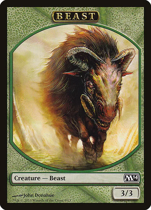 Beast, carte 9 de Magic 2014 Tokens
