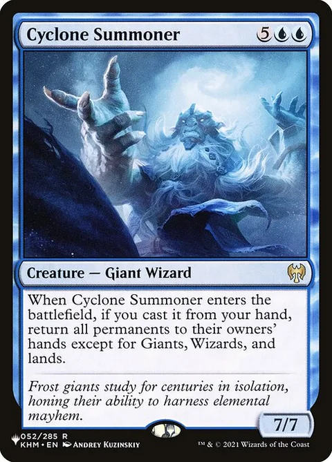 Cyclone Summoner, card KHM-52 from The List