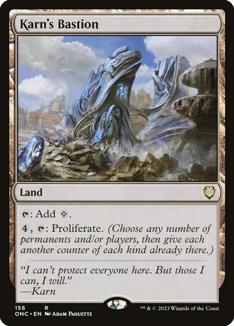 Karn's Bastion, card 156 from Phyrexia: All Will Be One Commander