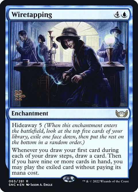 Wiretapping, card 65s from Streets of New Capenna Promos