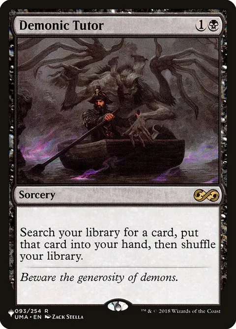 Demonic Tutor, carte UMA-93 de The List